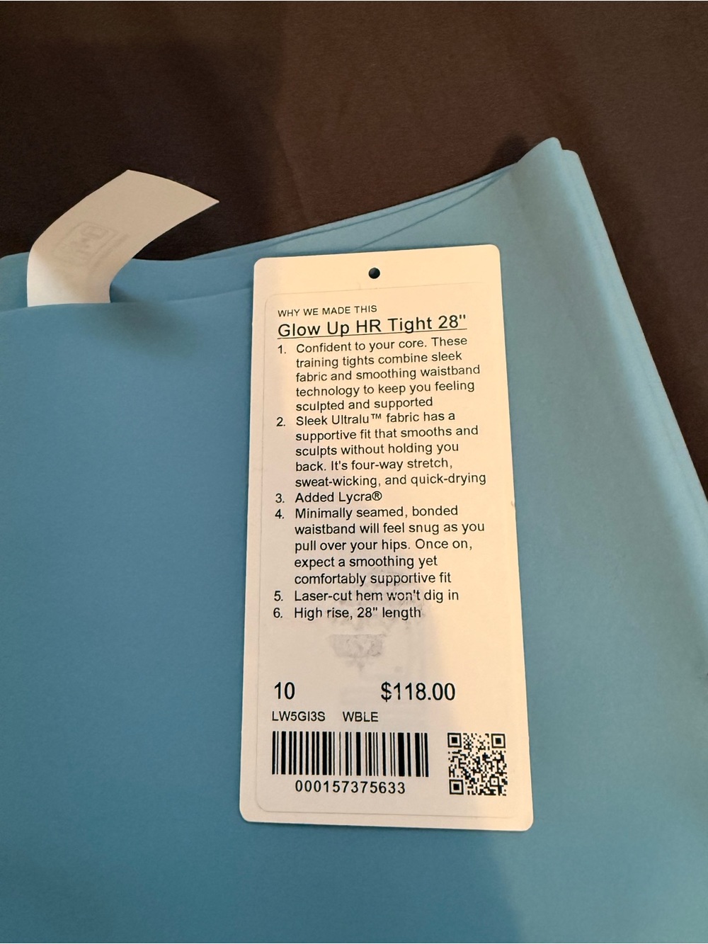 NWT - LuLulemon Glow Up HR Legging - Size 10 - Picture 4 of 4